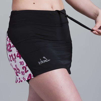 Skirt with built-in Compression Short 42.2 Stamina  Black (White-Pink)